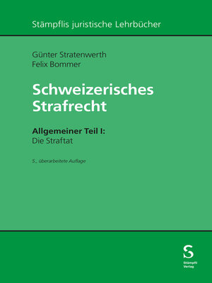 cover image of Schweizerisches Strafrecht. Allgemeiner Teil I
